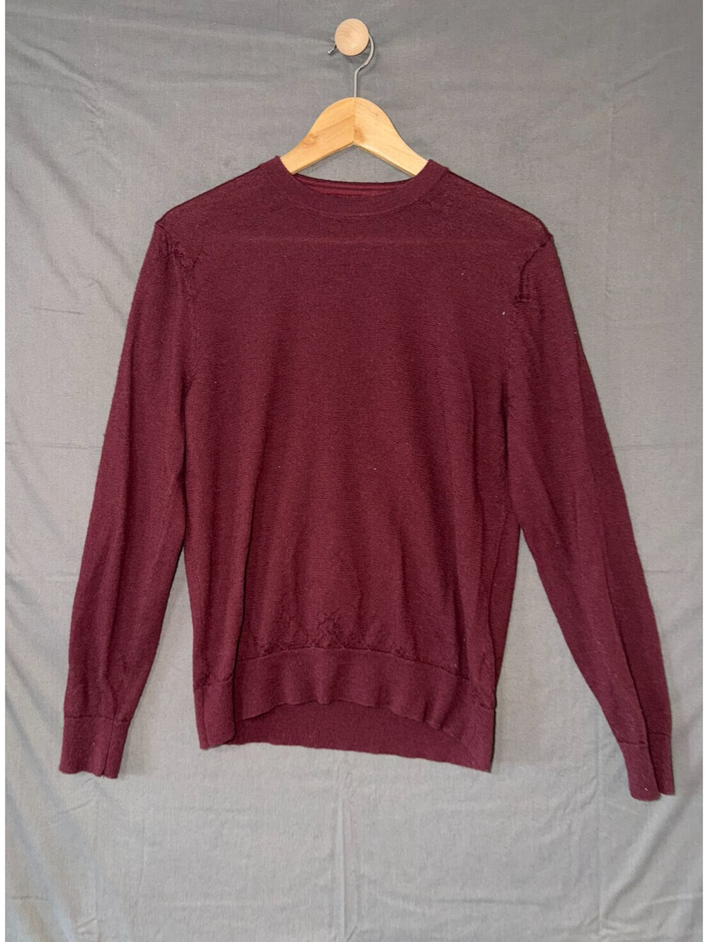 Banana Republic Merino Wool Sweater Men’s M Burgundy Crewneck m